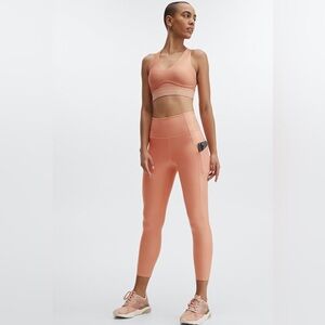 Fabletics Peach Coral High-Waist Pocket Iridescent  Leggings